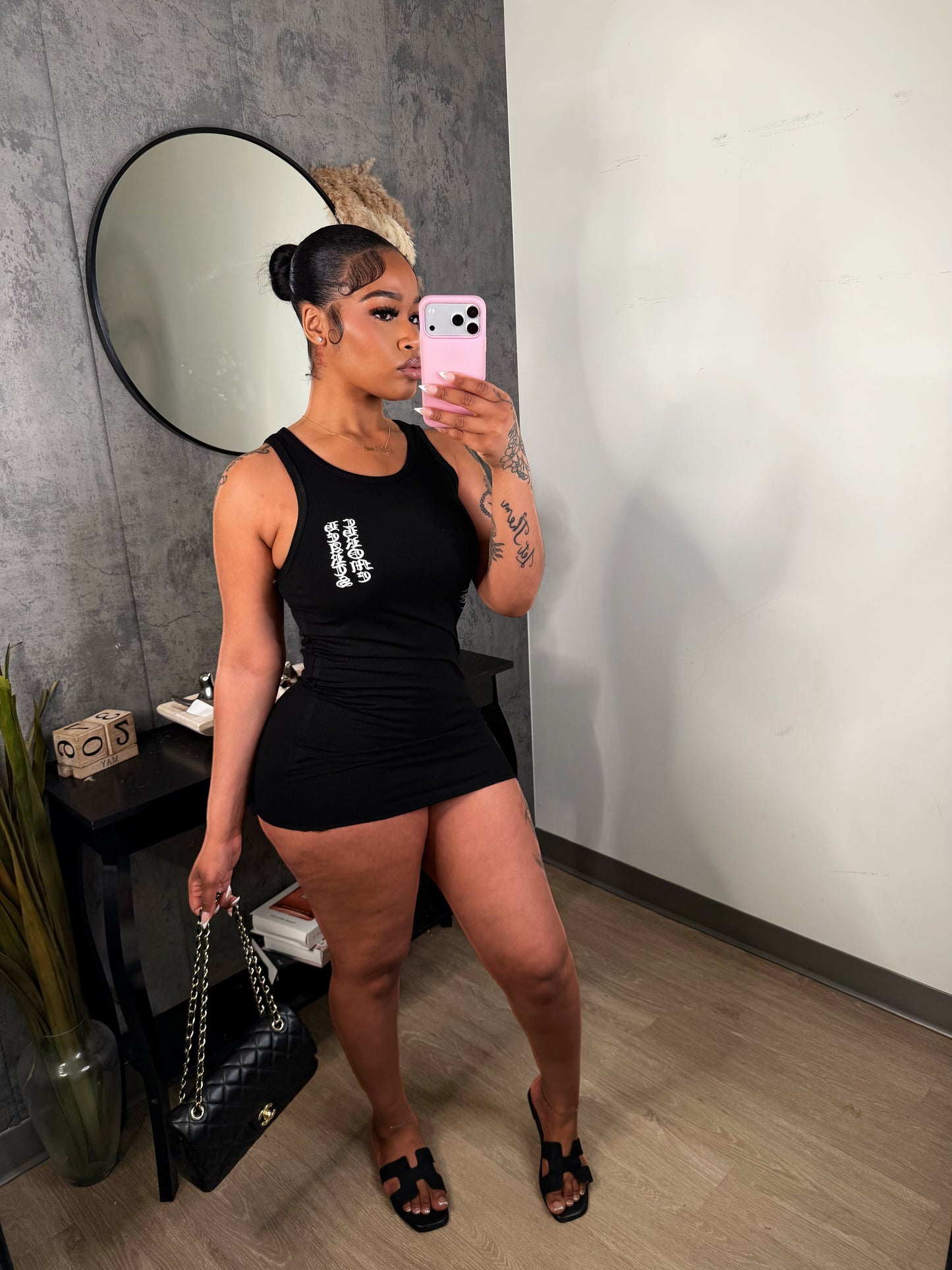 a chrome dress