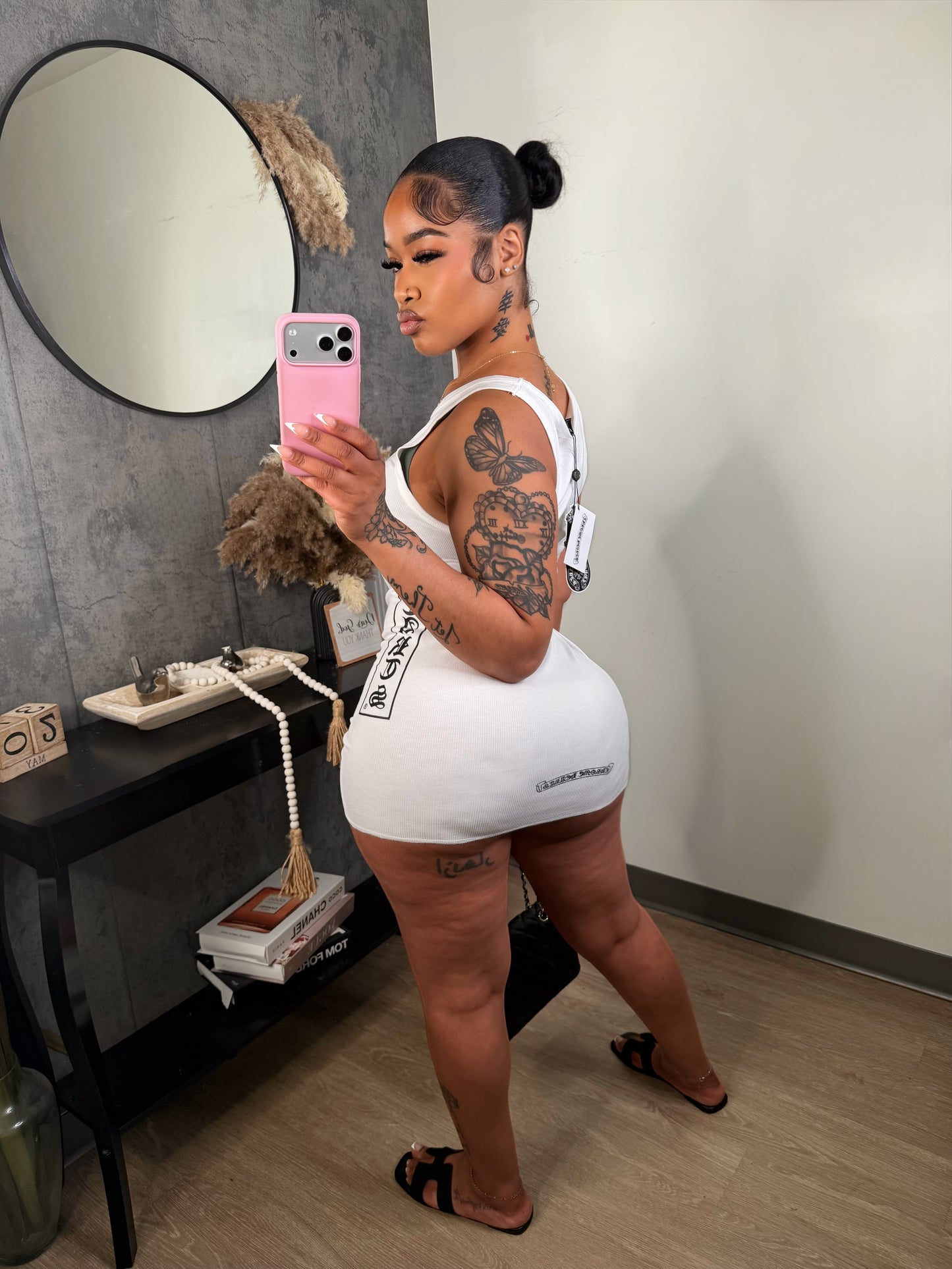 a chrome dress
