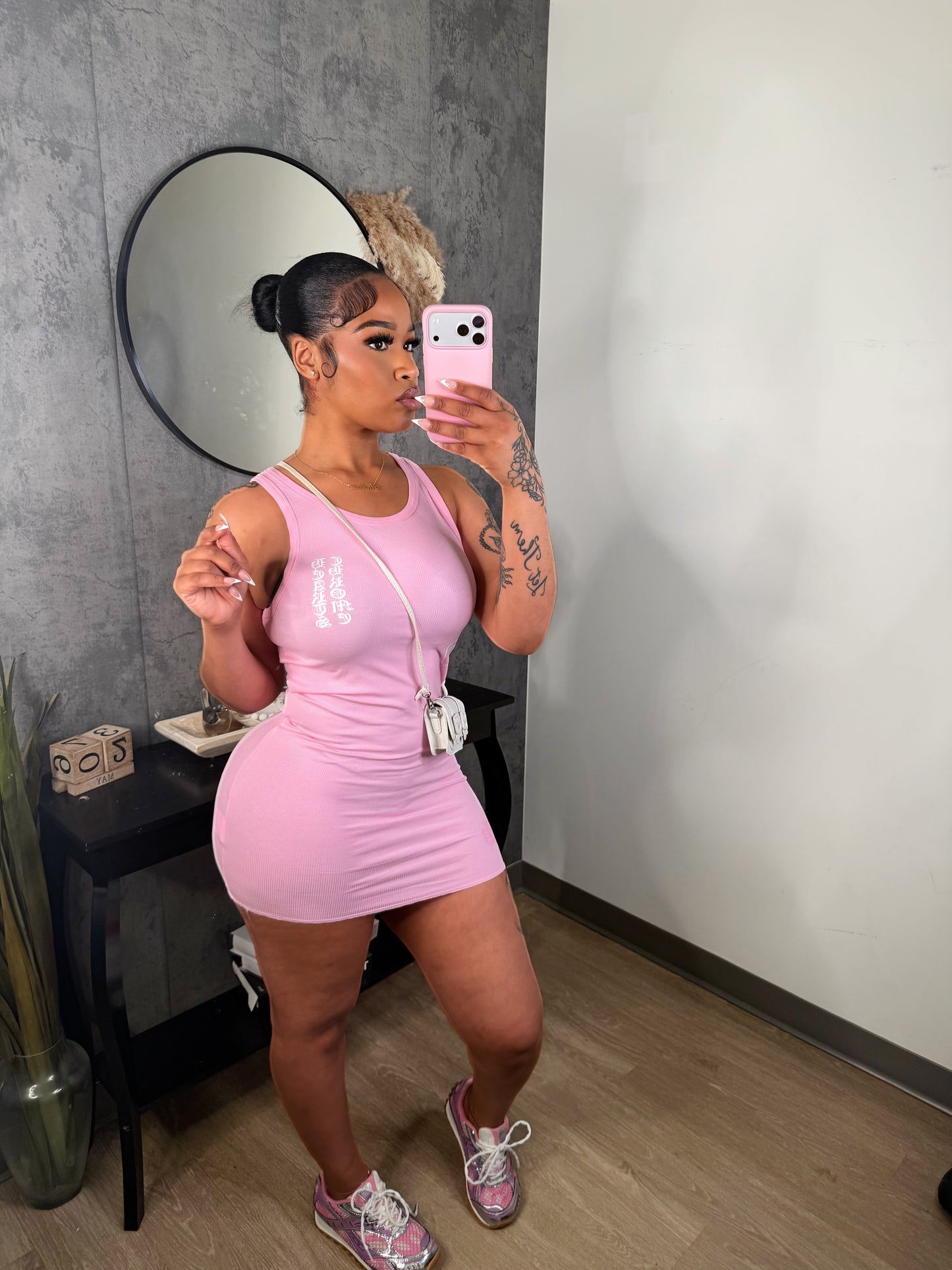 a chrome dress